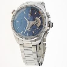 Tag Heuer Grand Carrera Calibre 36 Working Chronograph with Blue Dial S/S