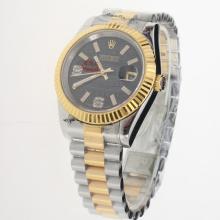 Rolex Datejust Automatic Two Tone with Ianthinus Dial