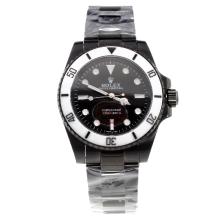 Rolex Submariner Automatic Full PVD Ceramic Bezel with Black Dial