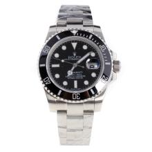 Rolex Submariner Swiss Cal 3135 Movement Ceramic Bezel with Black Dial S/S