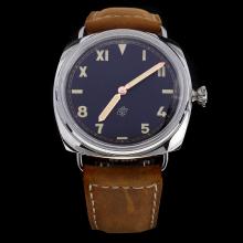 Panerai Radiomir Swiss Calibre P.3000 Manual-winding Movement with Black Dial-Leather Strap-1