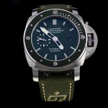 Panerai Lumior Submersible Automatic with Green Dial-Nylon Strap