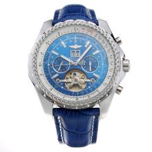 Breitling for Bentley Automatic Tourbillon with Blue Dial and Strap
