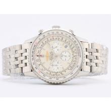 Breitling Navitimer Working Chronograph with White Dial Stick Marking-1