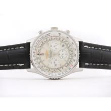 Breitling Navitimer Working Chronograph with White Dial Stick Marking