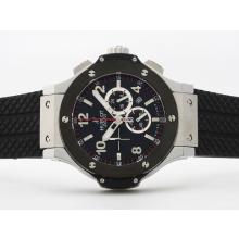 Hublot Big Bang Working Chronograph with Black PVD Bezel Same Structure as 7750-High Quality