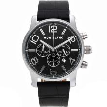 Montblanc Time Walker Working Chronograph with Black Dial Same as 7750 Structure-High Quality-1