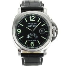 Panerai PAM028 Working Power Reserve Automatic With Black Dial