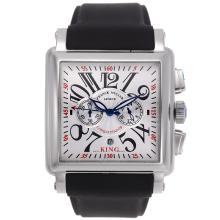 Frank Muller Cortez Conquistador Working Chronograph with White Dial