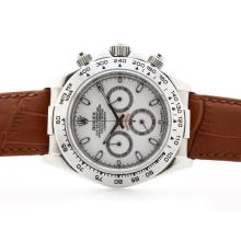 Rolex Daytona Cosmograph Working Chronograph White Dial with Stick Marking