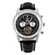Breitling Navitimer Tourbillon Automatic with Black Dial and Strap