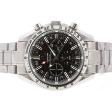 Omega Speedmaster GMT Automatic with Black Dial