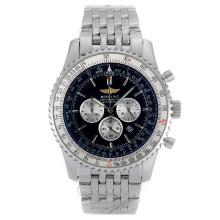 Breitling Navitimer Working Chronograph with Black Dial S/S-Oversized Version