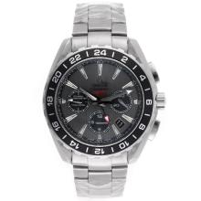 Omega Seamaster Planet Ocean GMT Automatic with Gray Dial S/S