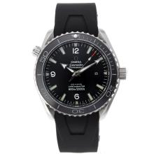 Omega Seamaster Planet Ocean Automatic with Black Dial Rubber Strap-Ceramic Bezel