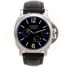 Panerai Luminor Working Power Reserve Automatic with Black Checkered Dial 18K Plated Gold Movement-1