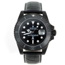 Rolex Submariner Mastermind Japan Automatic PVD Case Ceramic Bezel with Black Dial Sapphire Glass