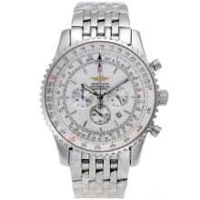 Breitling Navitimer Working Chronograph with White Dial S/S-46mm Version