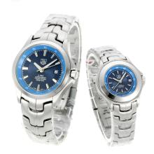 Tag Heuer Link 200 Meters with Blue Dial S/S-Couple Watch