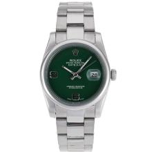 Rolex Datejust Automatic With Green Dial S/S-1