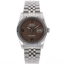 Rolex Datejust Automatic With Brown Dial S/S