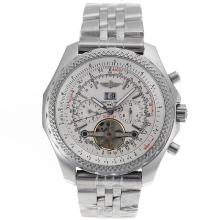 Breitling Bentley Tourbillon Automatic with White Dial S/S