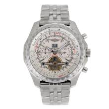 Breitling Bentley T Tourbillon Automatic with White Dial S/S