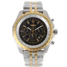 Breitling For Bentley Motors Working Chronograph Two Tone Rose gold with Black Dial 1